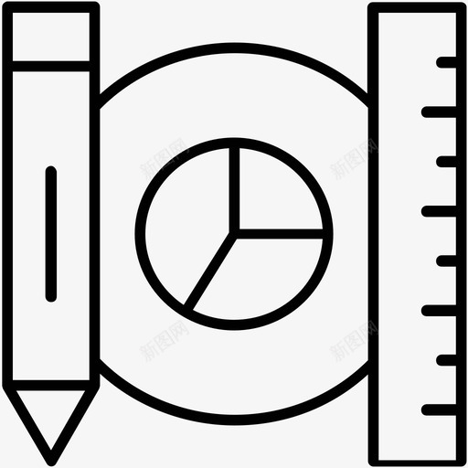 原型铅笔派图标svg_新图网 https://ixintu.com 原型 标尺 派 结果 网页设计和开发平面线图标 铅笔