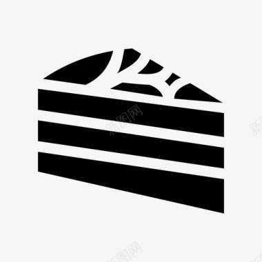 蛋糕蛋糕片巧克力蛋糕图标图标