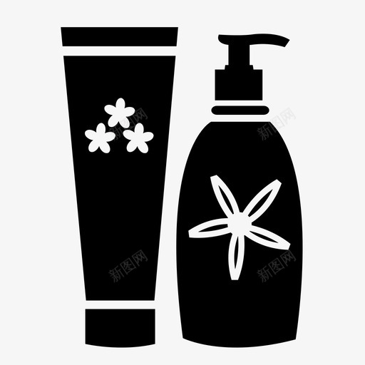 面霜美容院保湿剂图标svg_新图网 https://ixintu.com 保湿剂 化妆品系列 有机 美容院 面霜