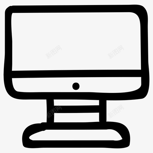 显示器电脑桌面图标svg_新图网 https://ixintu.com 媒体 显示器 桌面 电子 电脑 音乐音频和视频手绘
