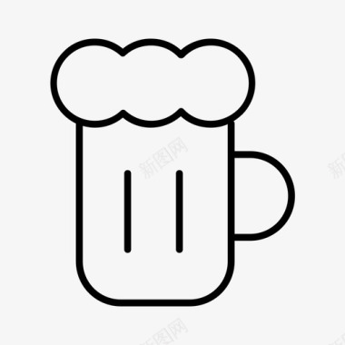 啤酒饮料酒吧图标图标