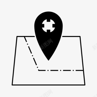位置图pin占位符图标图标