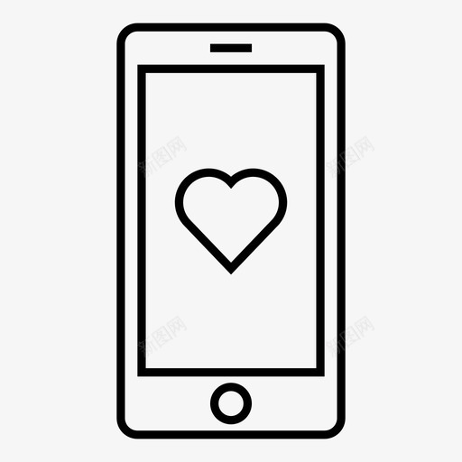 手机最爱心喜欢图标svg_新图网 https://ixintu.com 喜欢 心 手机2 手机最爱 爱