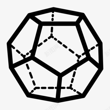 复杂性分析性十二面体图标图标