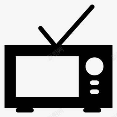 电视设备媒体图标图标