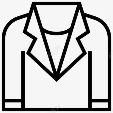 西服衣领衬衫图标图标