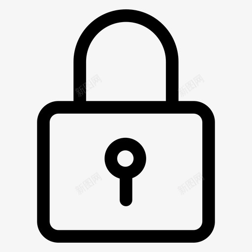 锁定基本用户界面图标svg_新图网 https://ixintu.com 基本用户界面 锁定