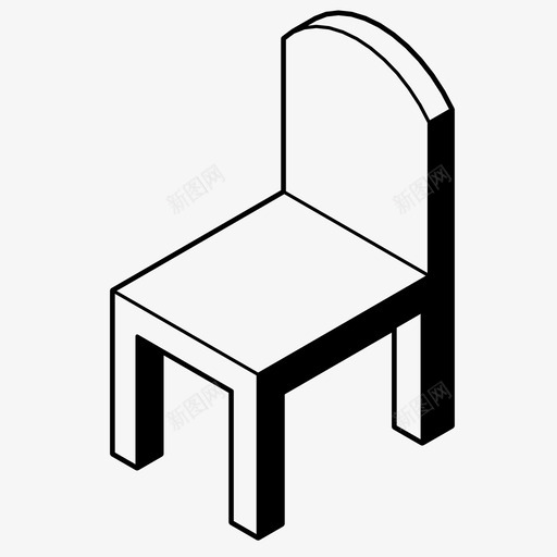 椅子家具座位图标svg_新图网 https://ixintu.com 坐 家具 座位 椅子