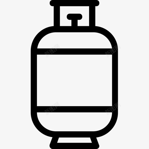 气瓶储气罐氧气图标svg_新图网 https://ixintu.com 储气罐 工业平滑线图标集 气瓶 氧气 调节器