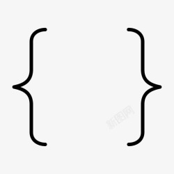 代码和布局脚本括号括号代码脚本图标高清图片