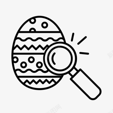 复活节彩蛋搜寻查找搜索图标图标