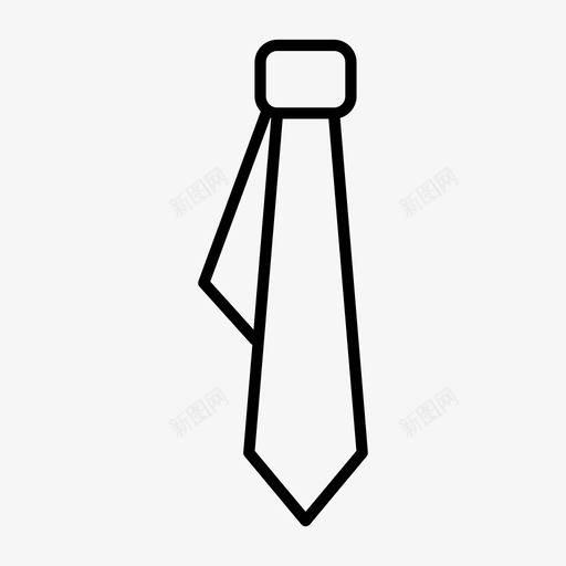 领带服装时尚图标svg_新图网 https://ixintu.com 时尚 服装 款式 领带
