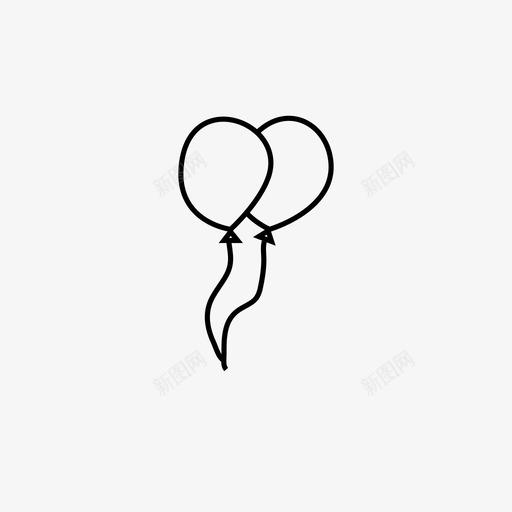 气球生日孩子图标svg_新图网 https://ixintu.com 孩子 气球 派对 玩具 生日 生日派对 装饰