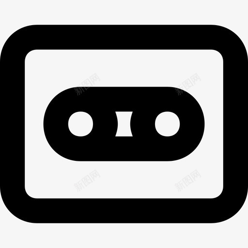 盒式磁带音频小型盒式磁带图标svg_新图网 https://ixintu.com 小型盒式磁带 电子平滑线图标 盒式磁带 音乐 音频