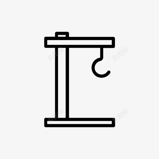 吊钩起重机图标svg_新图网 https://ixintu.com 吊钩 起重机