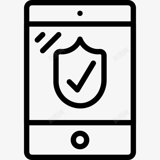 平板电脑保护防病毒设备图标svg_新图网 https://ixintu.com ipad 办公设备概述 平板电脑保护 设备 防病毒