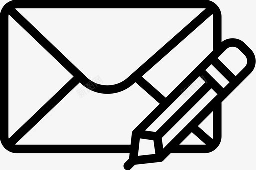 撰写邮件信封信件图标图标