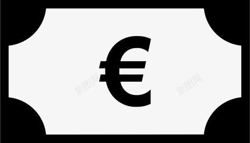 欧元美元现金图标图标