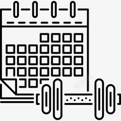 训练时间训练日历健身房时间表图标高清图片