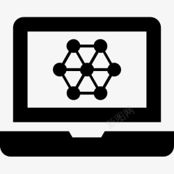 原子科学字典集分子原子生物图标高清图片