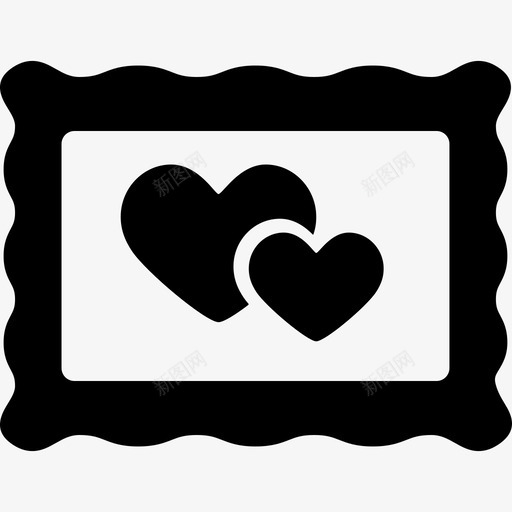 画两颗心做我的情人图标svg_新图网 https://ixintu.com 做我的情人 画两颗心