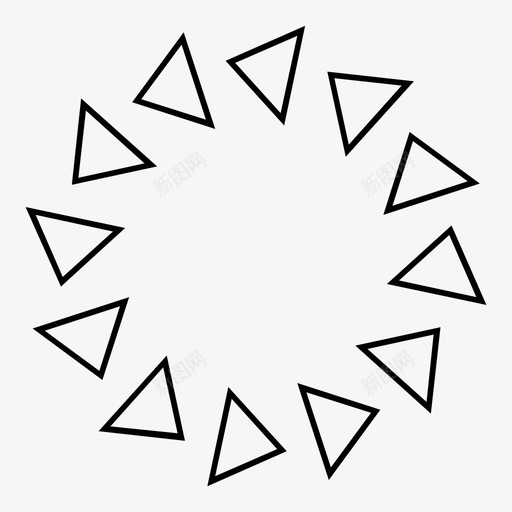 旋转箭头循环图标svg_新图网 https://ixintu.com 刷新 循环 旋转 箭头 箭头轮廓 重新加载