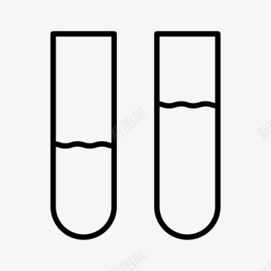 试管实验室测试医学图标图标