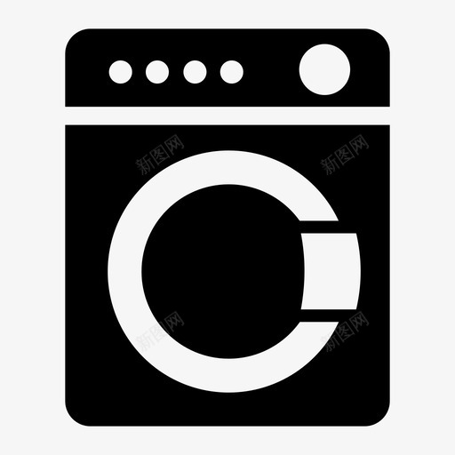 洗衣机svg_新图网 https://ixintu.com 洗衣机