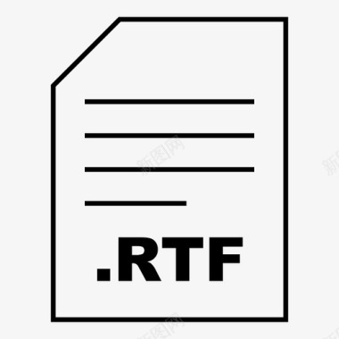 rtf格式文本图标图标