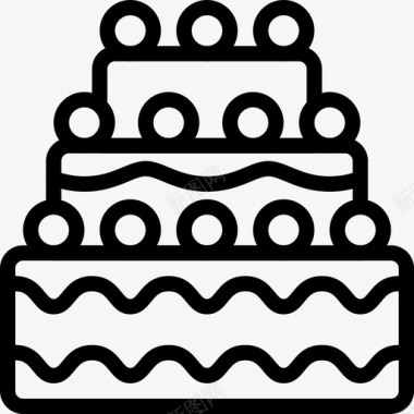 生日蛋糕烹饪喝图标图标