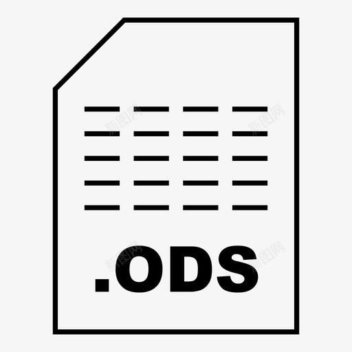 odsopendocument文件类型图标svg_新图网 https://ixintu.com ods opendocument 文件类型图标