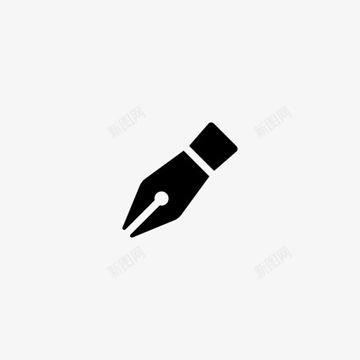 钢笔笔尖签名图标svg_新图网 https://ixintu.com 书写 小图标 笔尖 签名 素描 钢笔