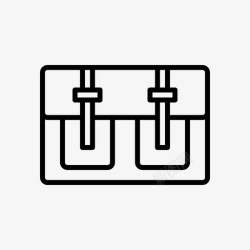 信使包信使包笔记本电脑包学校图标高清图片