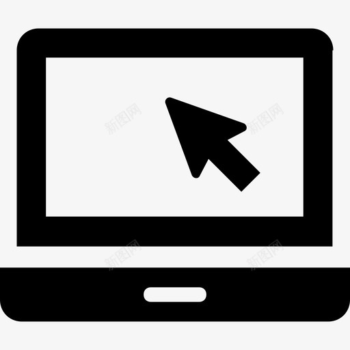 点击光标笔记本电脑图标svg_新图网 https://ixintu.com 光标 在线 点击 科技字形图标集 笔记本电脑 鼠标