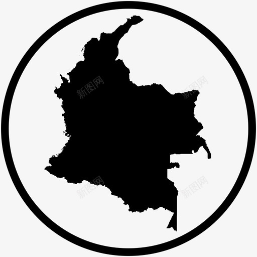 哥伦比亚地图波哥大南美洲图标svg_新图网 https://ixintu.com 南美洲 哥伦比亚地图 国家 波哥大