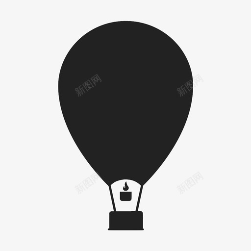 热气球气球飞行气球图标svg_新图网 https://ixintu.com 气球 热气球 飞行气球