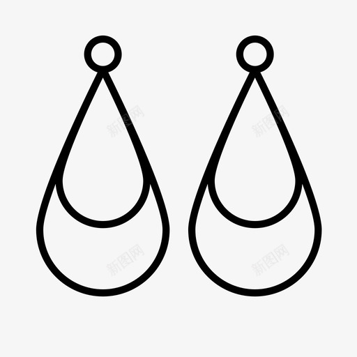 采购产品耳环配件耳饰图标svg_新图网 https://ixintu.com 珠宝 耳饰 配件 采购产品耳环