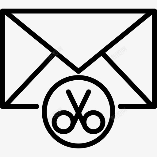 剪切电子邮件剪切器剪刀图标svg_新图网 https://ixintu.com 剪刀 剪切器 剪切电子邮件 电子邮件应用程序图标