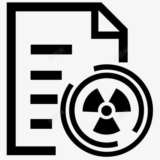 辐射文件分析报告图标svg_新图网 https://ixintu.com 内容 分析 报告 研究 科学 辐射文件