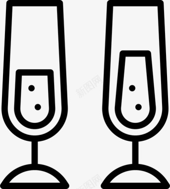 酒精生日庆祝图标图标