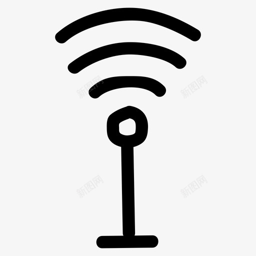 wifi连接设备图标svg_新图网 https://ixintu.com wifi 信号 多媒体手绘 技术 设备 路由器 连接