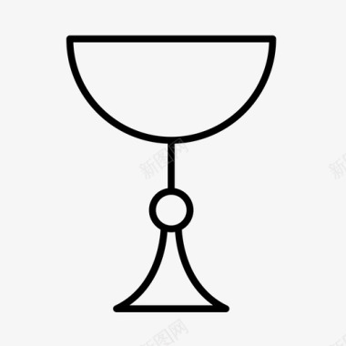 高脚杯圣杯酒杯图标图标