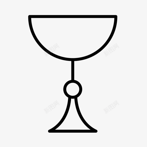 高脚杯圣杯酒杯图标svg_新图网 https://ixintu.com 中世纪 圣杯 宴会 酒杯 高脚杯