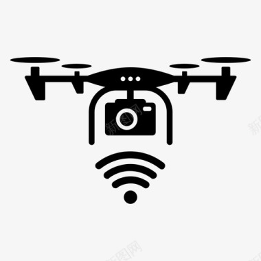无人机遥控摄像头连接图标图标