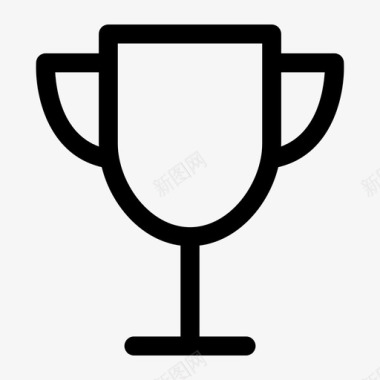 奖杯认可基本用户界面图标图标