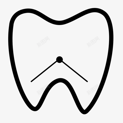 牙龈炎 iconsvg_新图网 https://ixintu.com 牙龈健康刷牙防蛀牙 牙龈炎 icon