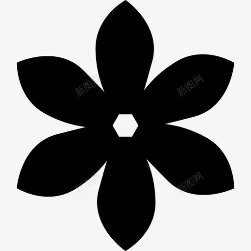 花瓣拉长的花大自然花朵图标svg_新图网 https://ixintu.com 大自然 花朵 花瓣拉长的花