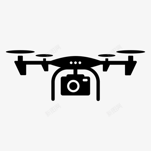 无人机摄影遥控图标svg_新图网 https://ixintu.com 40工业 摄影 无人机 视频 遥控