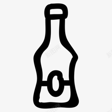 瓶酒香槟图标图标