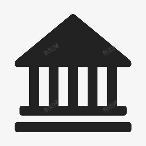 银行大楼法律大厦图标svg_新图网 https://ixintu.com 法律大厦 银行大楼